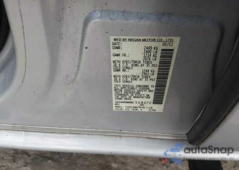 2011 Nissan Xterra S из США, поврежденный, VIN 5N1AN0NW0BC519372